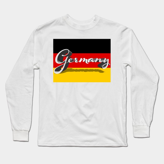 Germany Logo Long Sleeve T-Shirt by PandLCreations